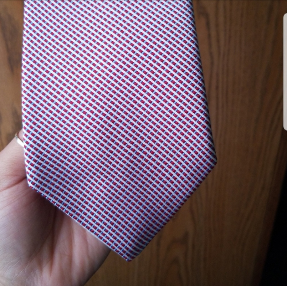 Saks Fifth Avenue Silk Tie Blue/Red/White